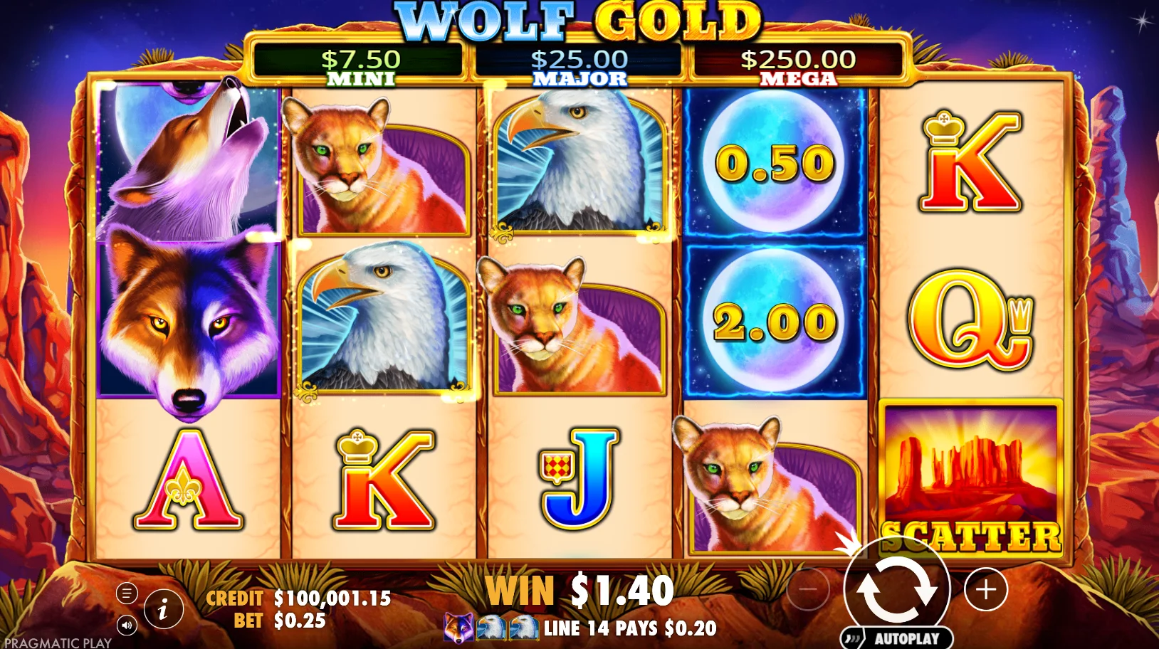 Wolf Gold Slot Demo image